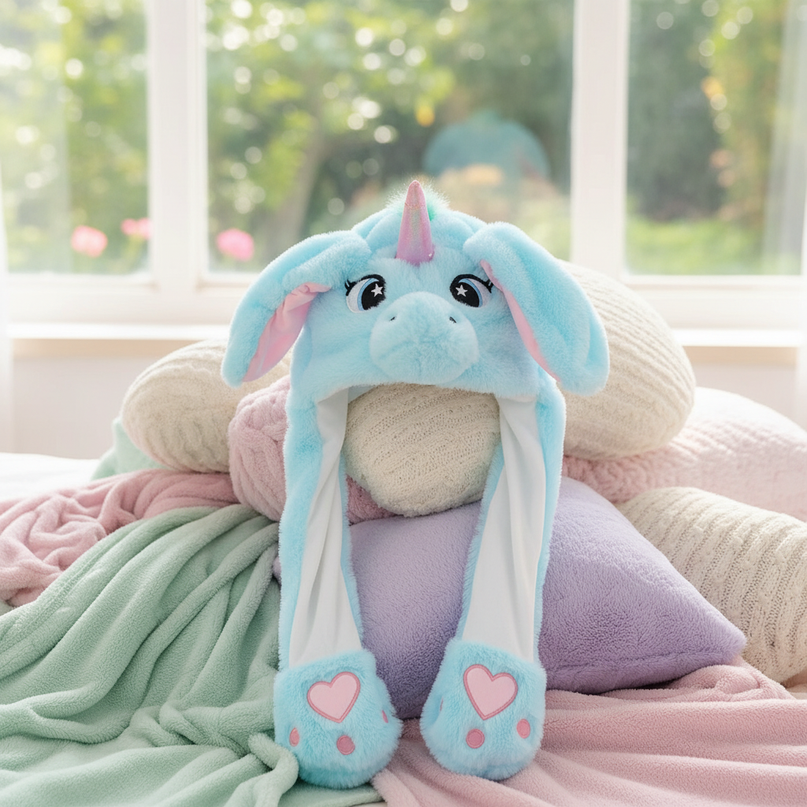 fluffy unicorn hat - lifestyle