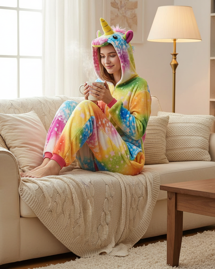 fluffy unicorn onesie - lifestyle
