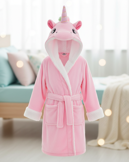 fluffy unicorn robe - lifestyle