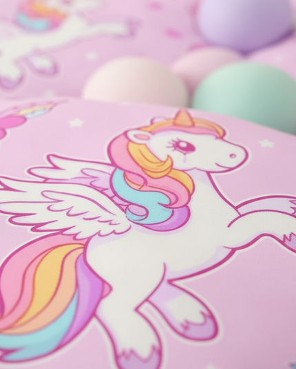 flying pegasus heart unicorn bedding - detail