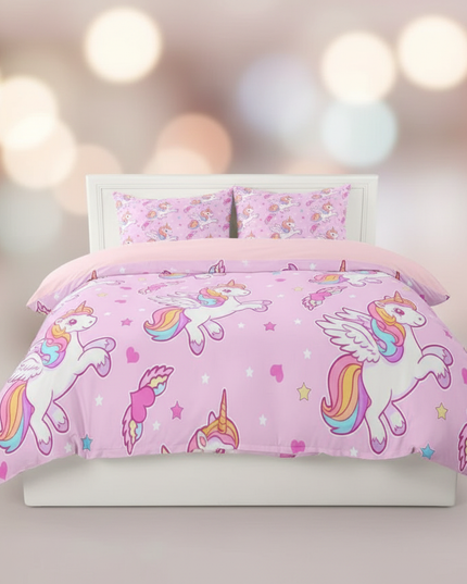 flying pegasus heart unicorn bedding - lifestyle