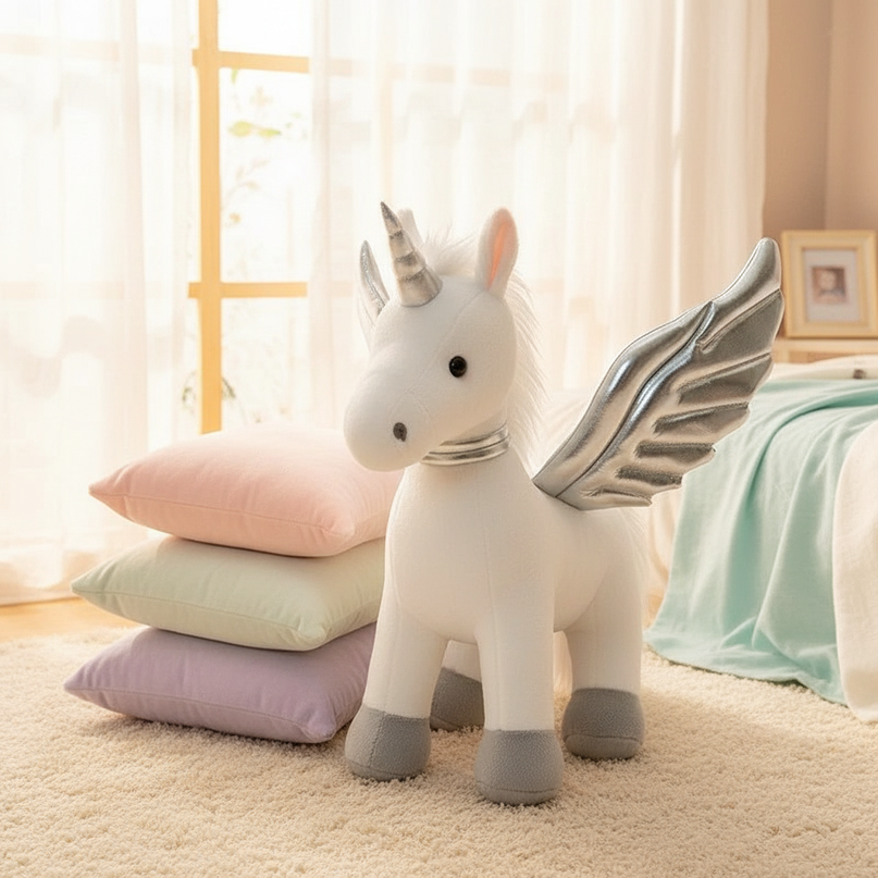 flying unicorn stuffed animal - lifestyle