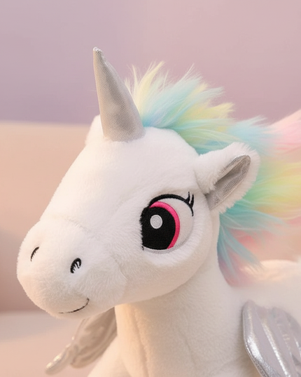 flying winged unicorn plush - detail