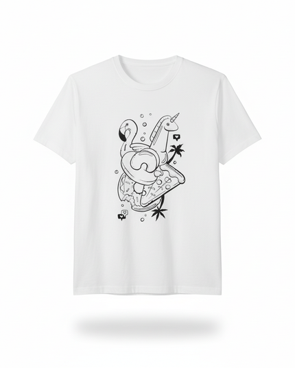 forest green unicorn shirt - white-bg