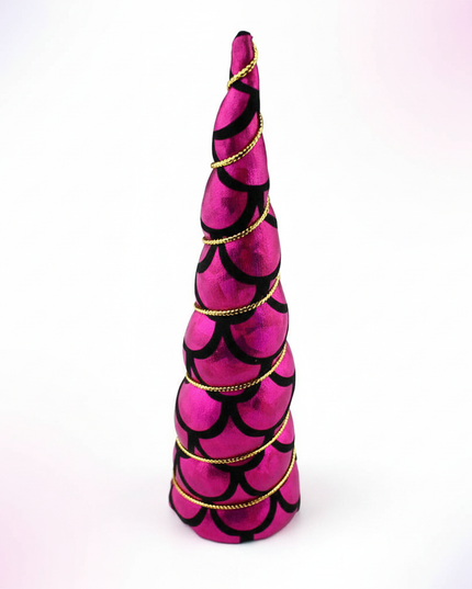 fuchsia mermaid unicorn horn - white-bg