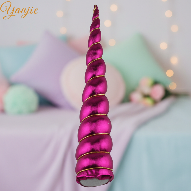 fuchsia unicorn horn cosplay prop - lifestyle