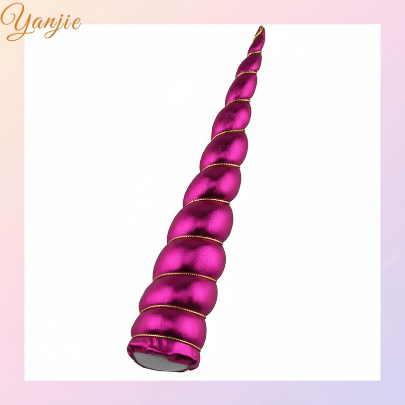 fuchsia unicorn horn cosplay prop - white-bg