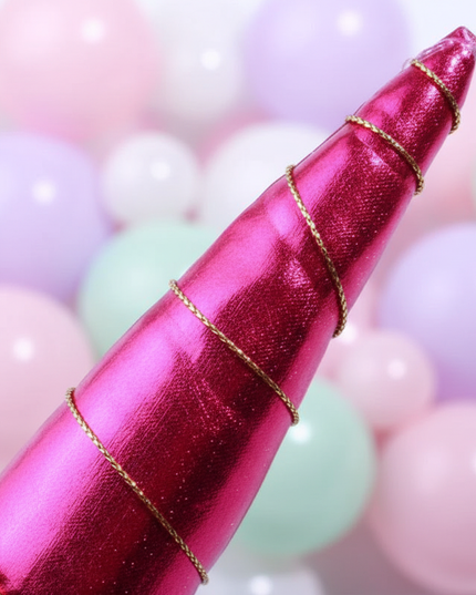 fuchsia unicorn horn - detail