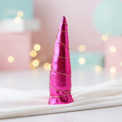 fuchsia unicorn horn - lifestyle