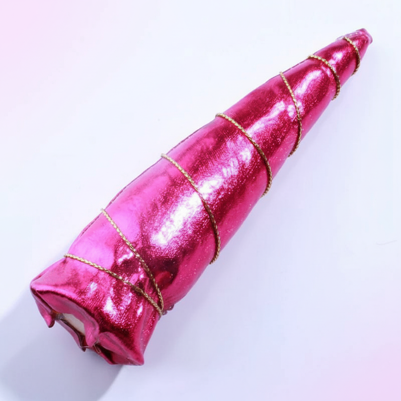 fuchsia unicorn horn - white-bg