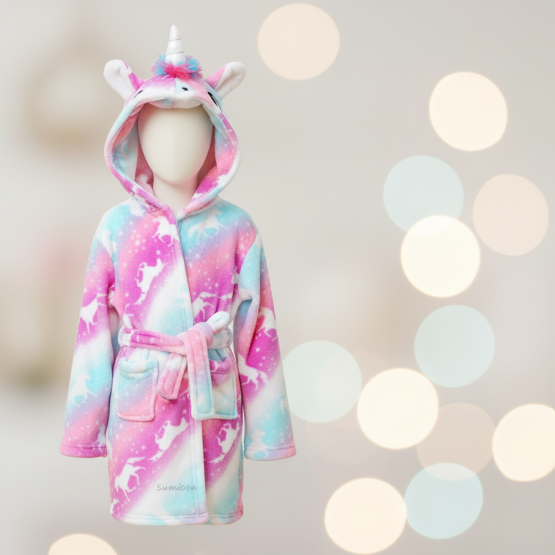 fun unicorn robe - lifestyle