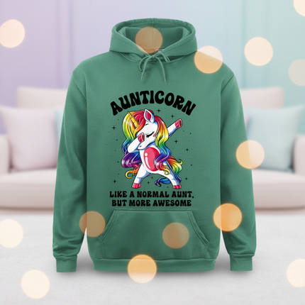 funny aunt unicorn hoodie - lifestyle