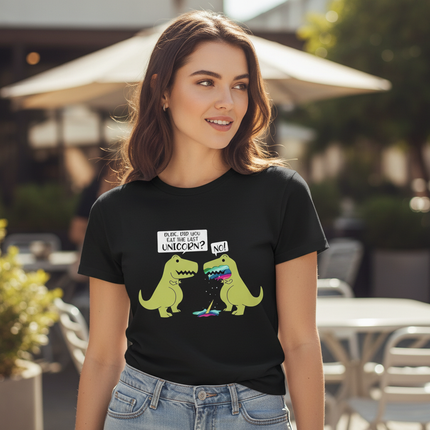 funny dinosaur unicorn shirt - lifestyle