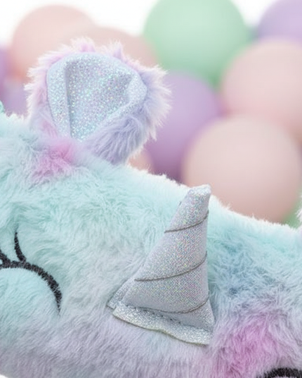 furry unicorn pencil case - detail