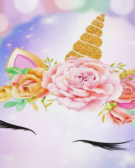 galaxy unicorn bedding - detail