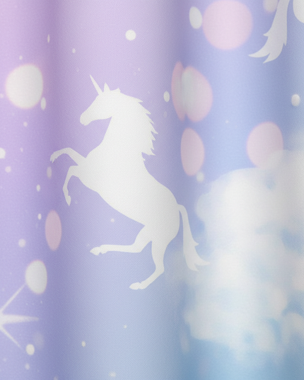 galaxy unicorn curtains - detail