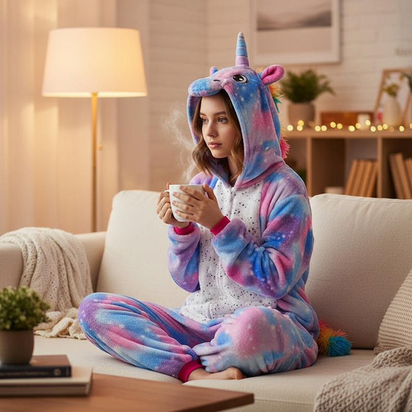 galaxy unicorn onesie - lifestyle
