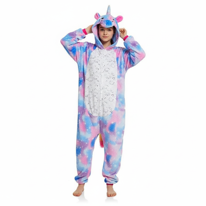 galaxy unicorn onesie - white-bg