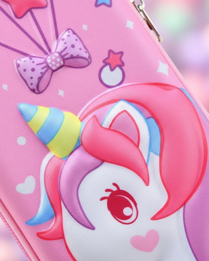 galaxy unicorn pencil case - detail