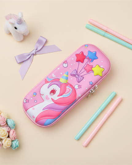 galaxy unicorn pencil case - flat-lay