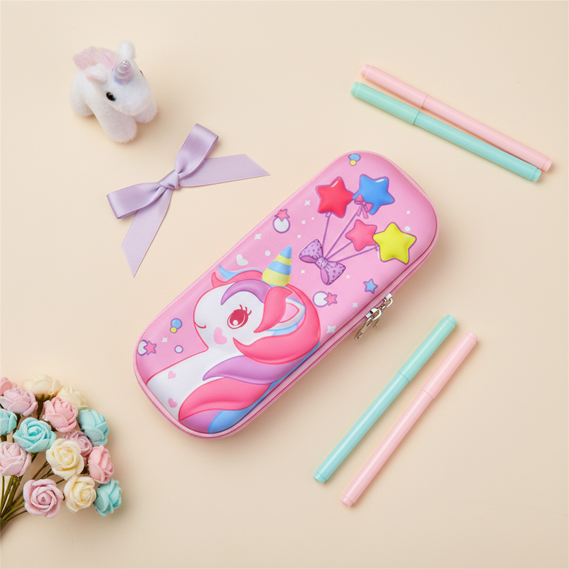 galaxy unicorn pencil case - flat-lay