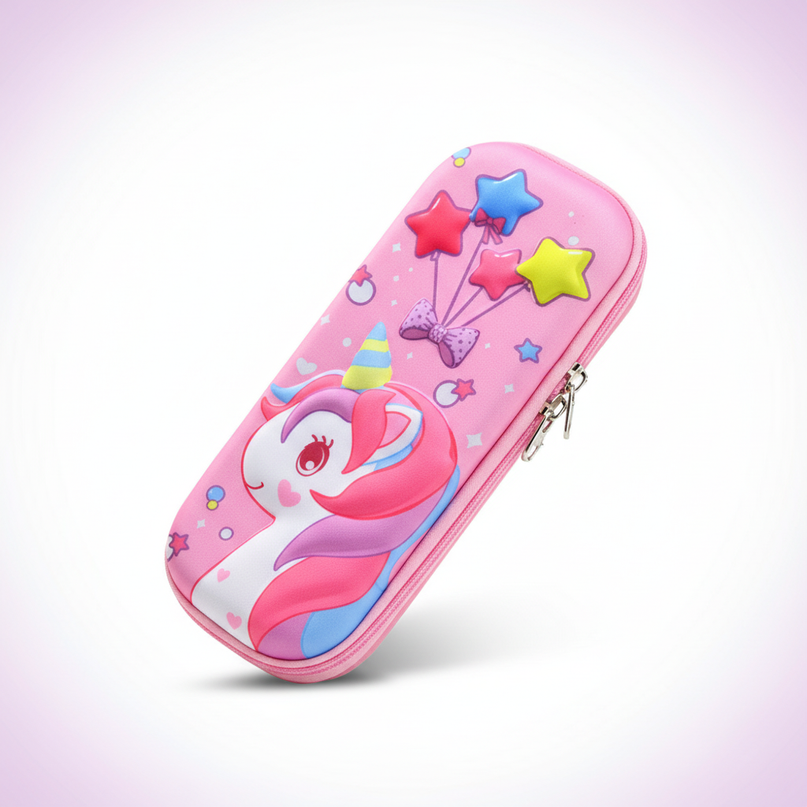galaxy unicorn pencil case - white-bg