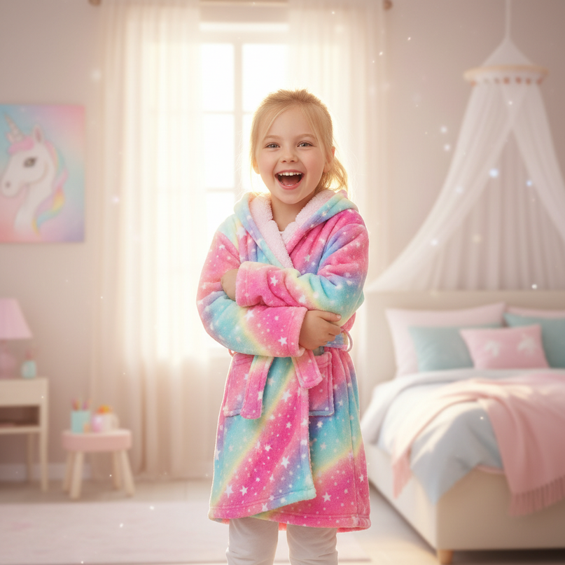 galaxy unicorn robe - in-use