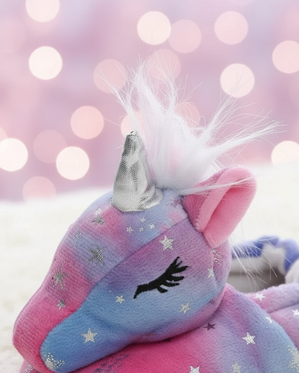 galaxy unicorn slippers - detail
