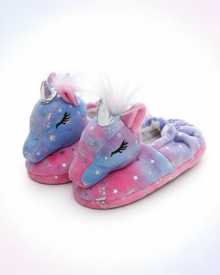 galaxy unicorn slippers - white-bg