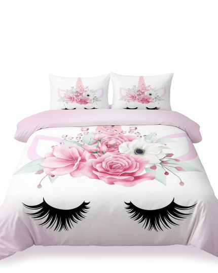 gem unicorn bedding - white-bg