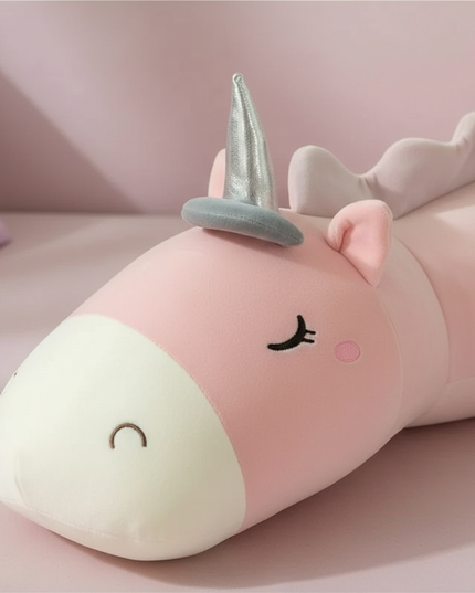 giant lovely unicorn plush toy - detail