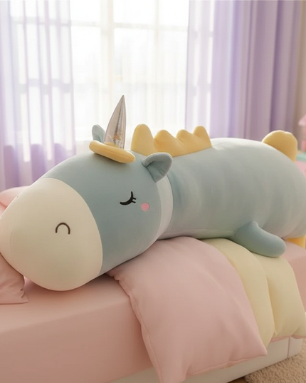 giant lovely unicorn plush toy - lifestyle