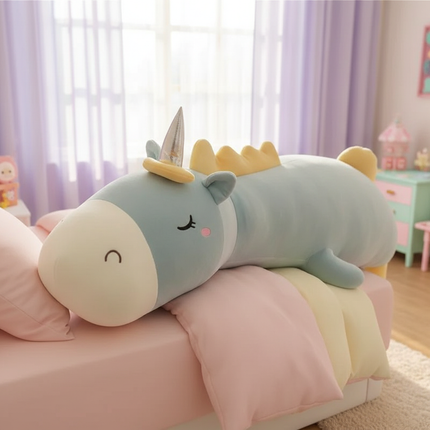 giant lovely unicorn plush toy - lifestyle