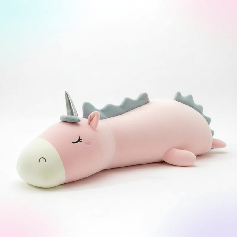 giant lovely unicorn plush toy - white-bg