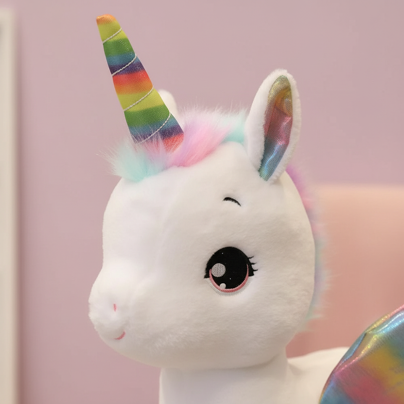 giant size unicorn plush - detail