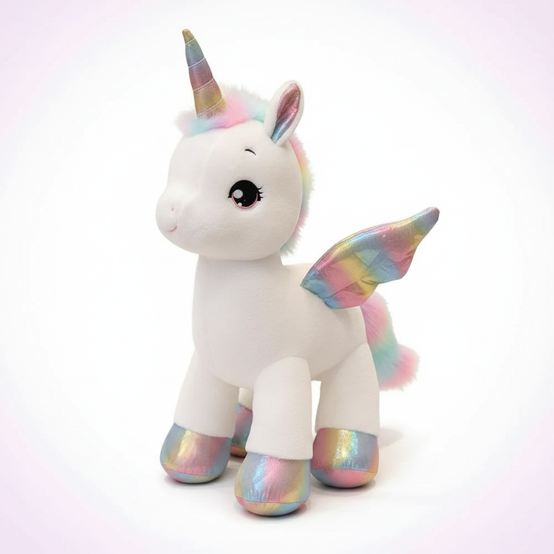 giant size unicorn plush - white-bg