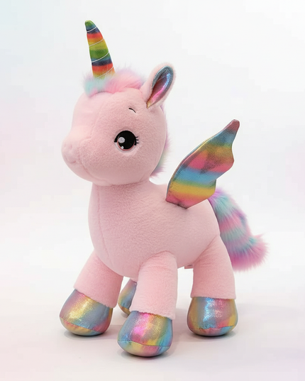 giant unicorn plush stuffed animal - white-bg