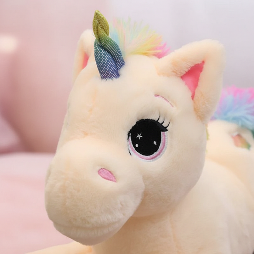 giant unicorn plush toy - detail