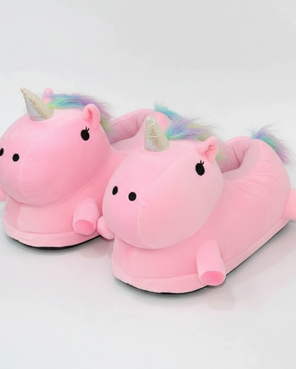 giant unicorn slippers - white-bg