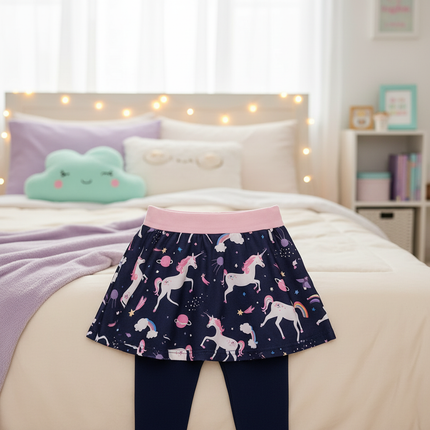 girls galaxy unicorn leggings - lifestyle