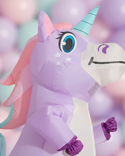 girls inflatable costume unicorn - detail