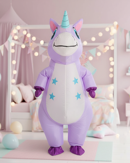 girls inflatable costume unicorn - lifestyle