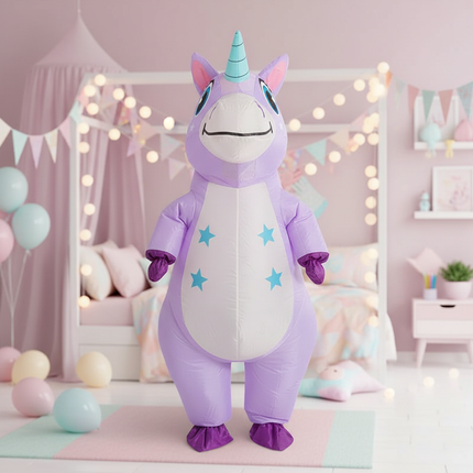 girls inflatable costume unicorn - lifestyle