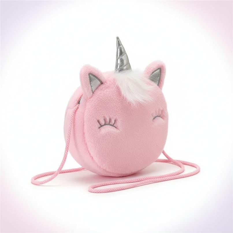 girls mini unicorn purse - white-bg