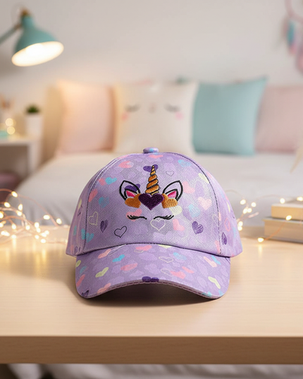 girls unicorn baseball cap - lifestyle