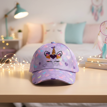 girls unicorn baseball cap - lifestyle