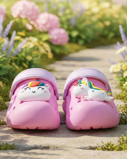 girls unicorn clogs - lifestyle