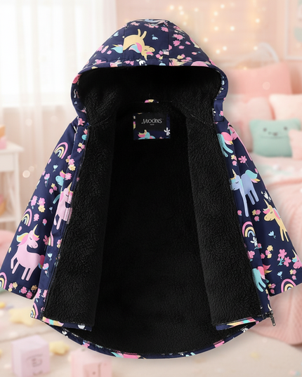 girls unicorn coat - lifestyle