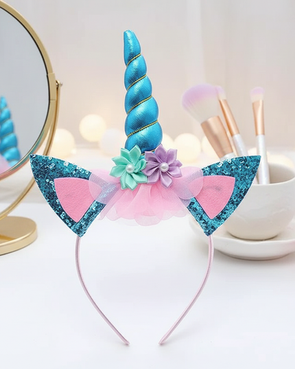 girls unicorn headband - lifestyle