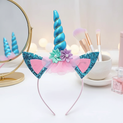 girls unicorn headband - lifestyle